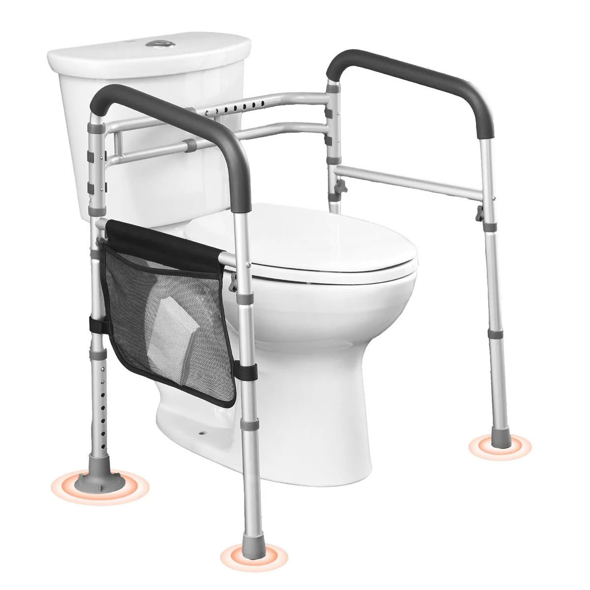 VEVOR VEVOR Toilet Safety Rail 300 lbs Adjustable Aluminum Alloy — product photo