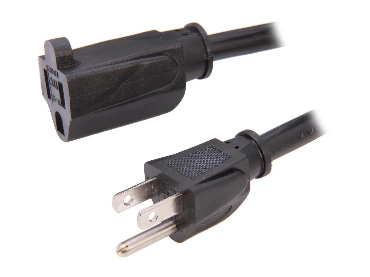 STARTECH STARTECH PAC101146 power extension cord 6 ft 14 AWG NEMA 5-15P to 5-15R — product photo