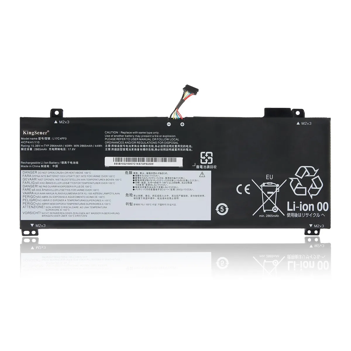 KingSener KingSener L17C4PF0 laptop battery 45WH 15.36V for Lenovo IdeaPad S530-13IWL S530-13IML — product photo