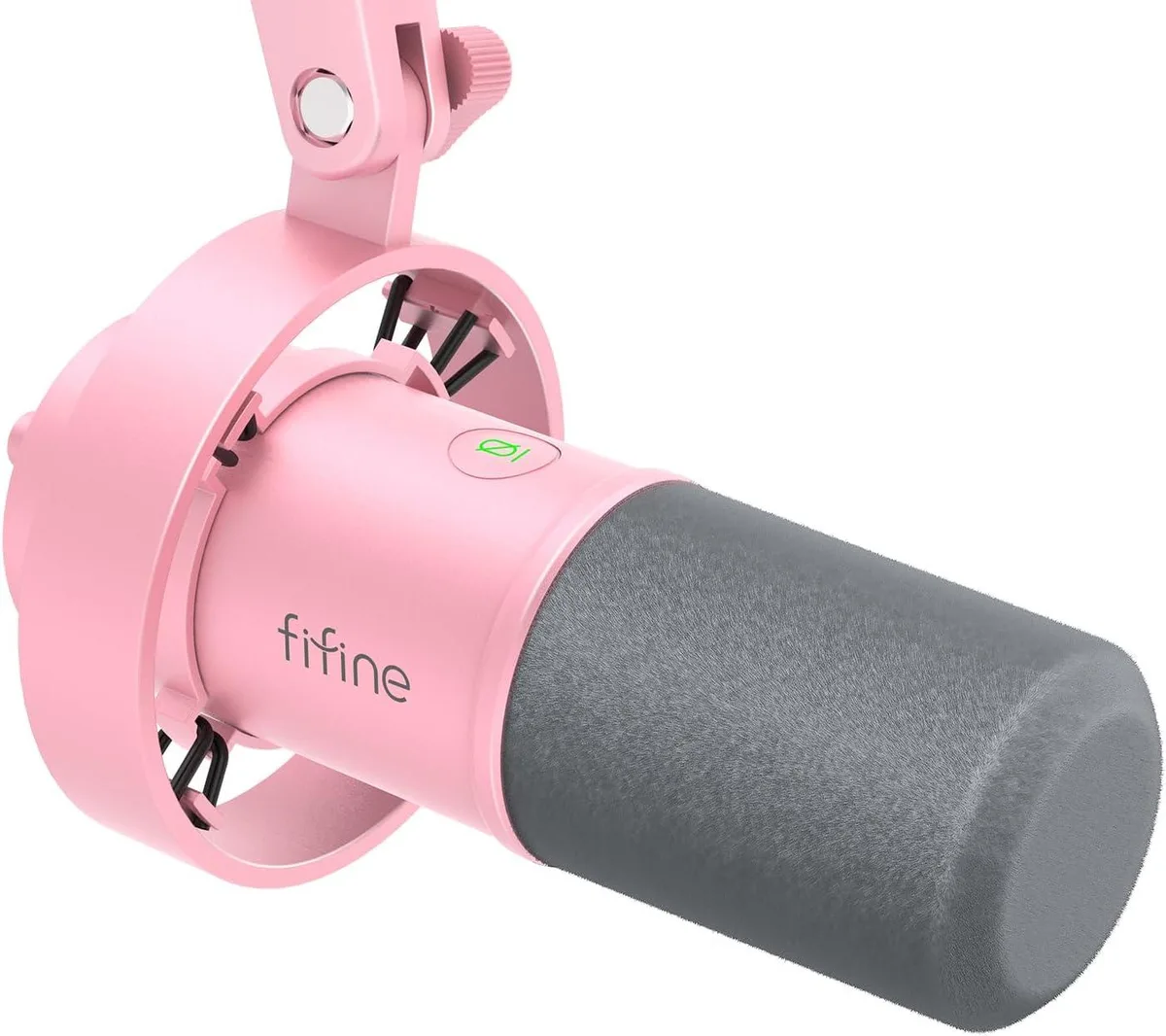 FIFINE FIFINE Dynamic Microphone XLR/USB Amplitank Pink — product photo
