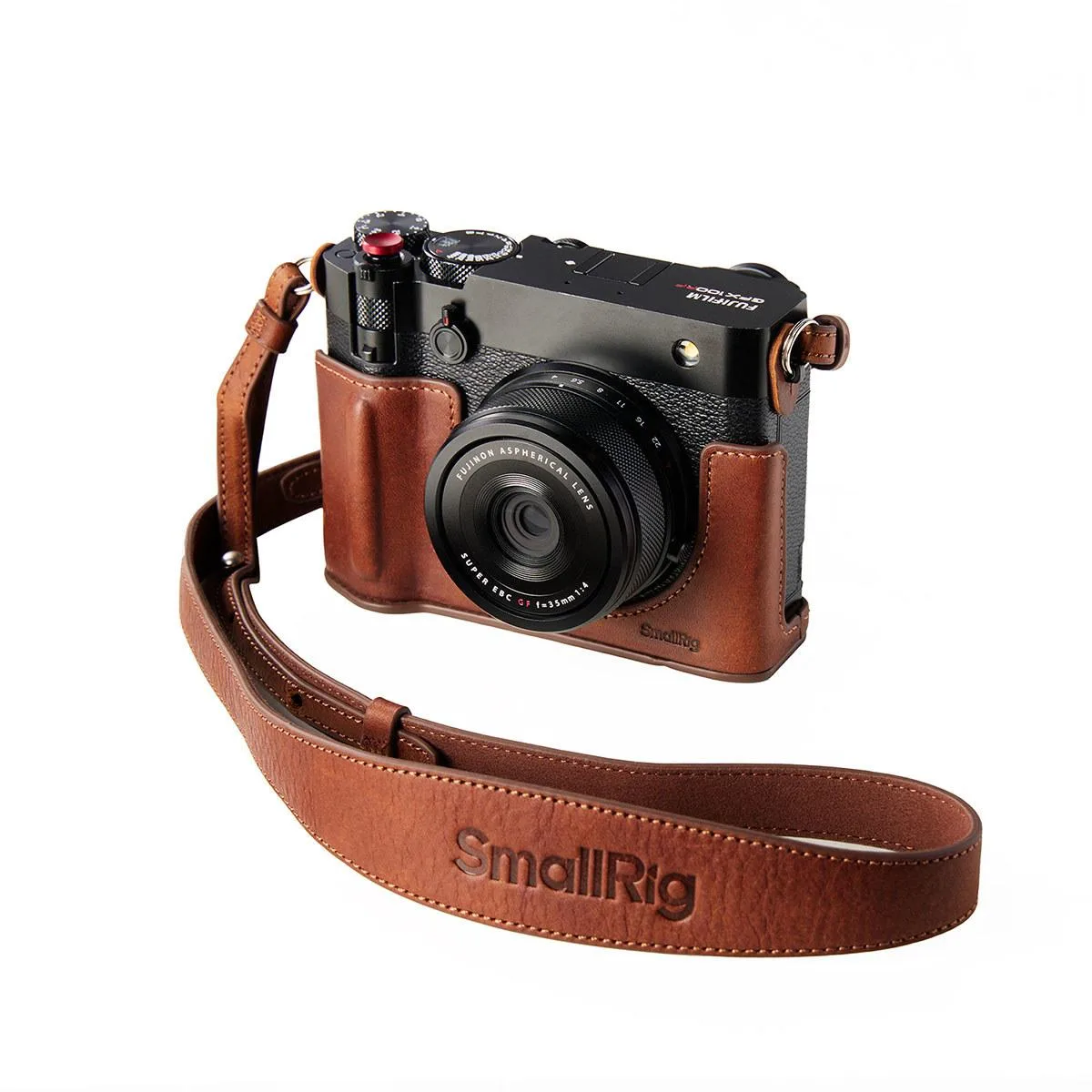 SmallRig SmallRig Leather Half Case for Fujifilm GFX100RF Brown 5268 — product photo