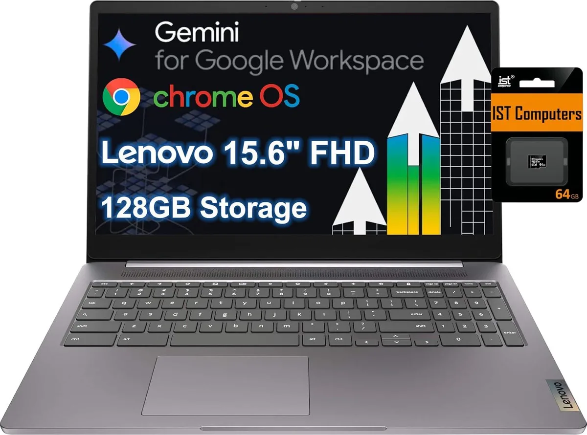 Lenovo Lenovo IdeaPad 3 Chrome 15IJL6 15.6" FHD Intel Celeron N4500 4GB LPDDR4x 128GB Chrome OS — product photo