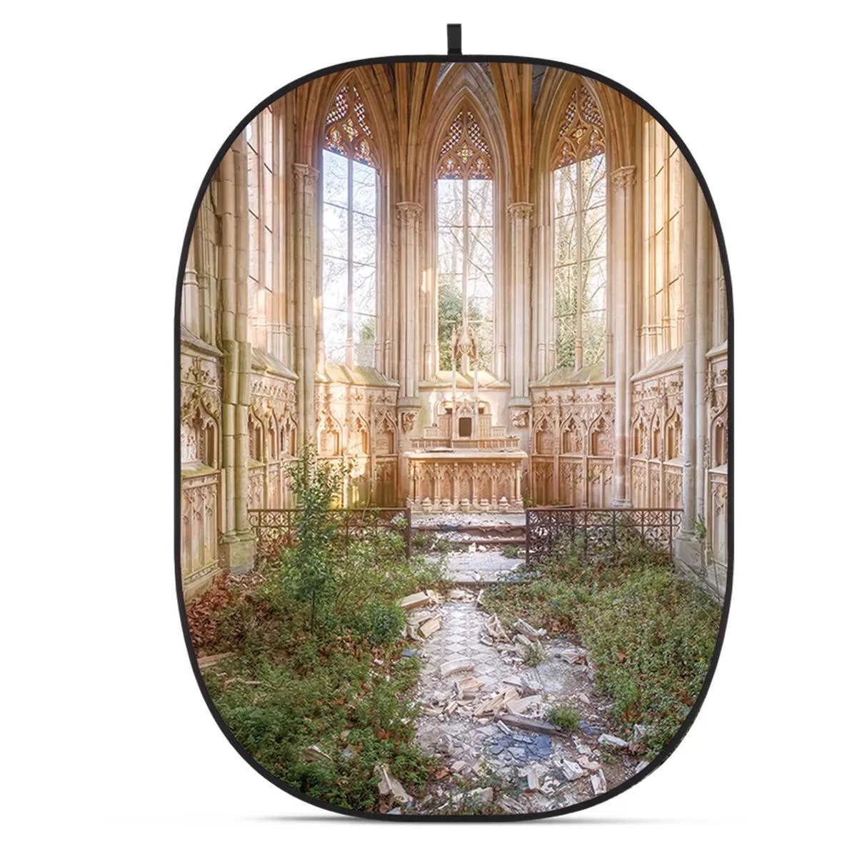 Glow Edge Glow Edge CBA-CA0004 5x6.5' Fabric Collapsible Backdrop Abandoned Sites — product photo