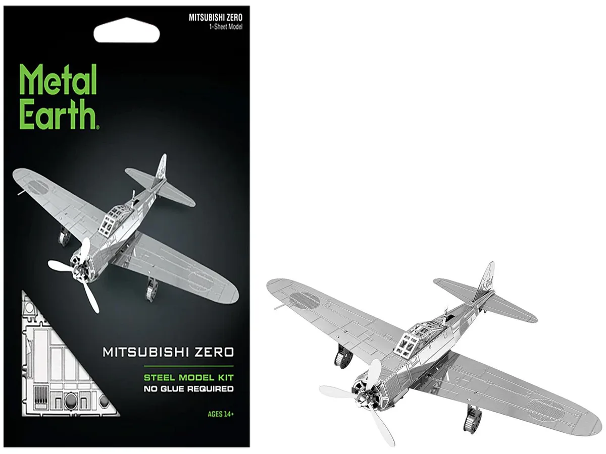 Metal Earth Metal Earth Mitsubishi Zero Fighter "Imperial Japanese Navy" Moderate 15 Parts — product photo