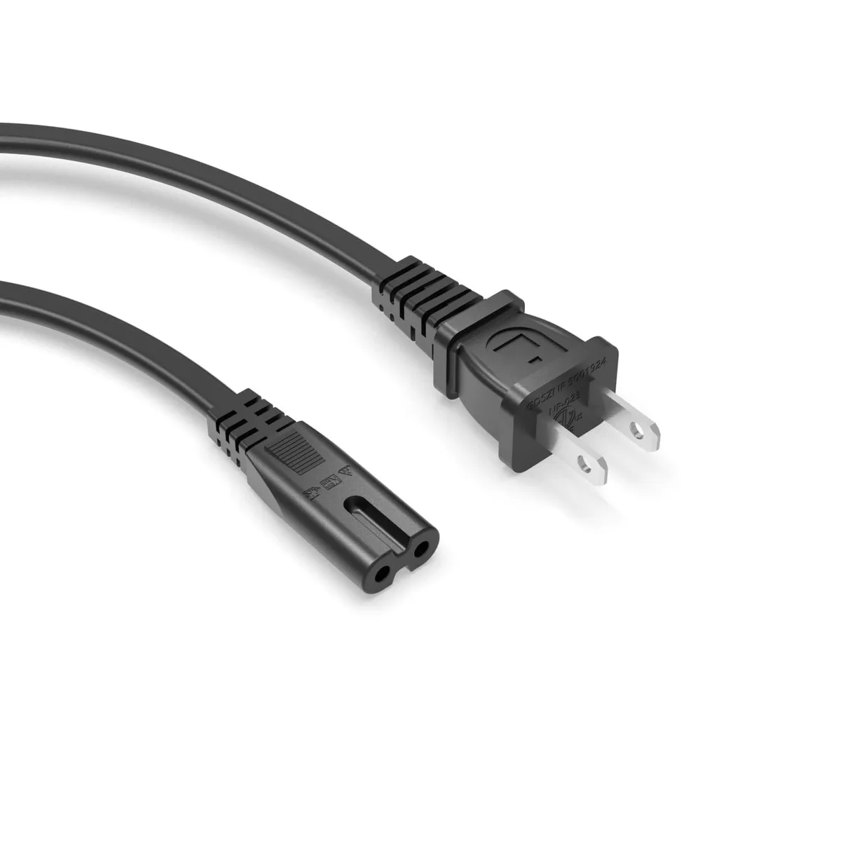  Netgear XYT-52E XYT-53E Yellow 2 Prong AC Power Cord 6 Feet — product photo