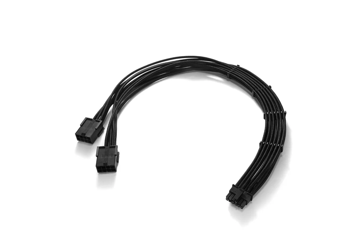 FormulaMod FormulaMod RTX 4070 12VHPWR 16 Pin Male to 2x8 Pin Female 17.7in Power Extension Cord — product photo
