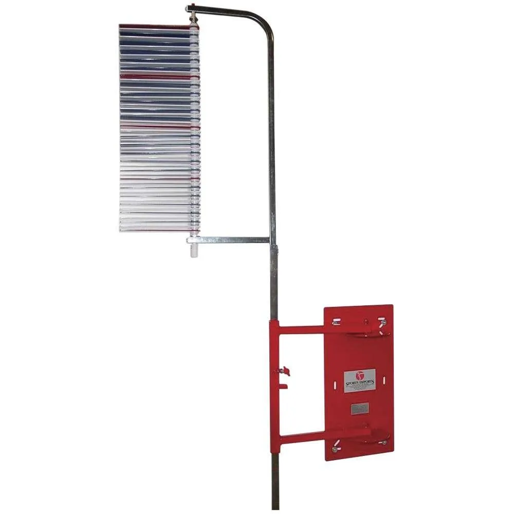 POWER SYSTEMS POWER SYSTEMS 5014 Wall-Mounted Vertec Jump Tester 6-12 ft Red/Silver — product photo
