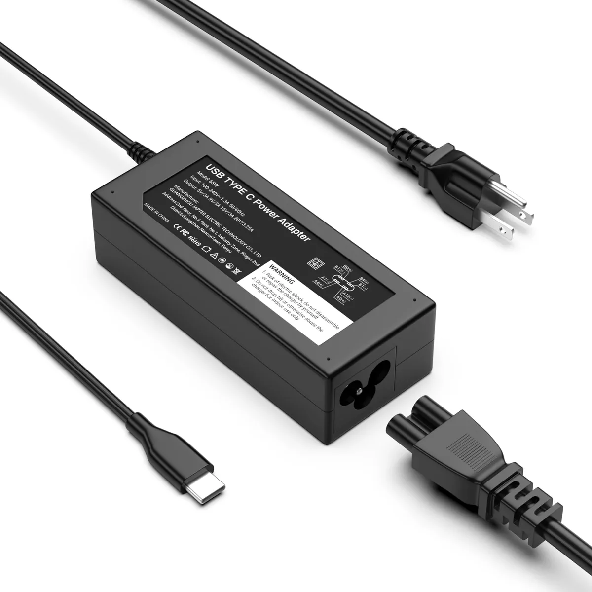  Ruilezyo DL65200325 65W USB-C Laptop Charger — product photo