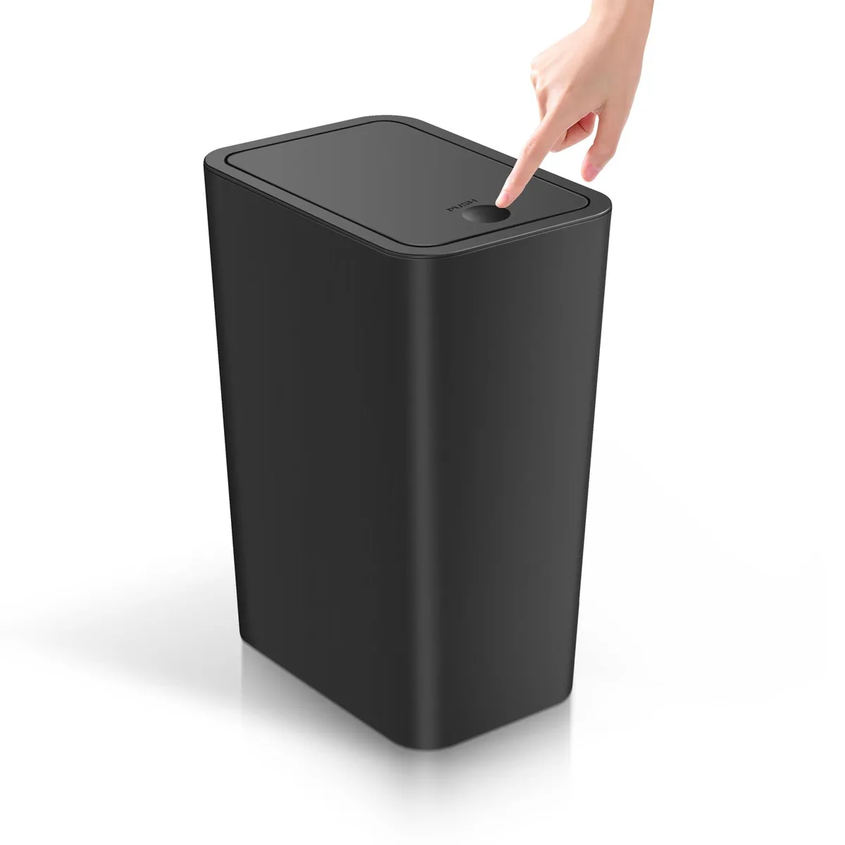  Baldwin TSC-4Gal 4 Gallon Plastic Wastebasket Pop-Up Lid White 3 Pack — product photo