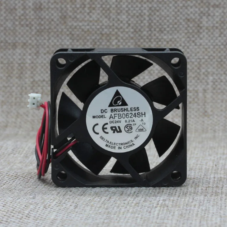 SXDOOL SXDOOL AFB0624SH 60x60x25mm 24V 0.21A 2-pin 6000rpm case fan — product photo