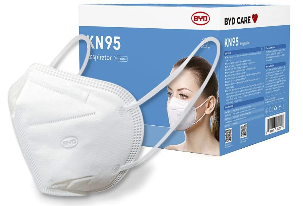 BYD BYD CARE KN95 Respirator 50 Pieces GB2626 — product photo