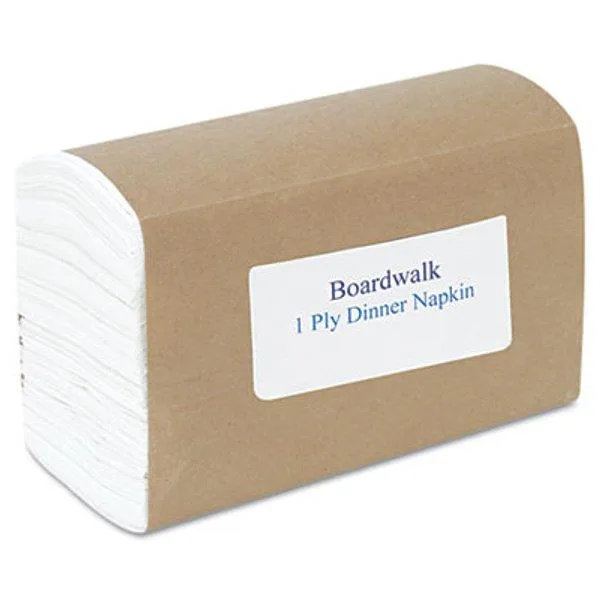 Boardwalk Boardwalk 8307 17" x 17" White Dinner Napkin 3000 Carton — product photo