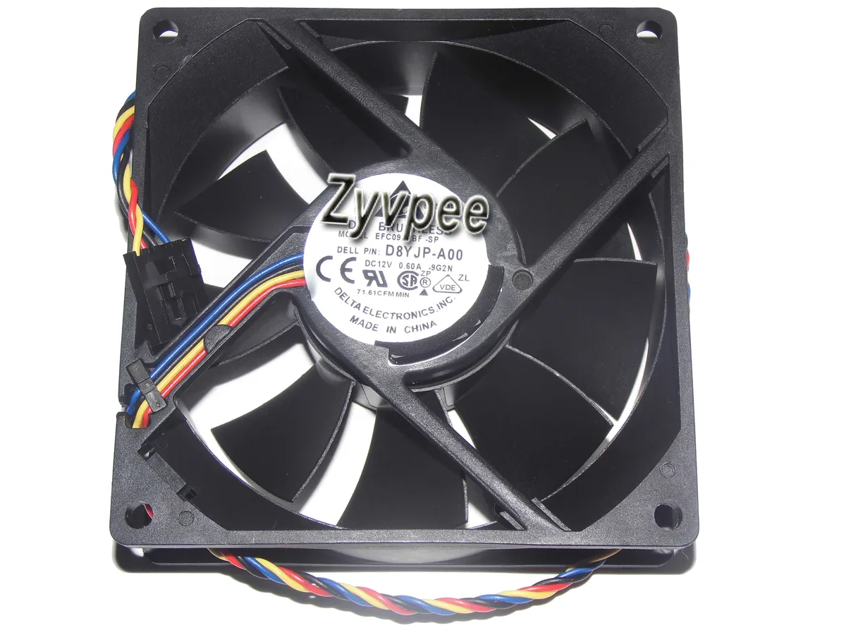 Zyvpee Zyvpee EFC0912BF 92mm 4-pin case fan Dell D8YJP-A00 — product photo