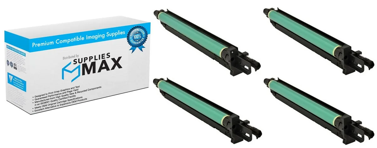SuppliesMax SuppliesMax KNMDR-618MP drum unit combo pack black cyan magenta yellow 155000 pages — product photo