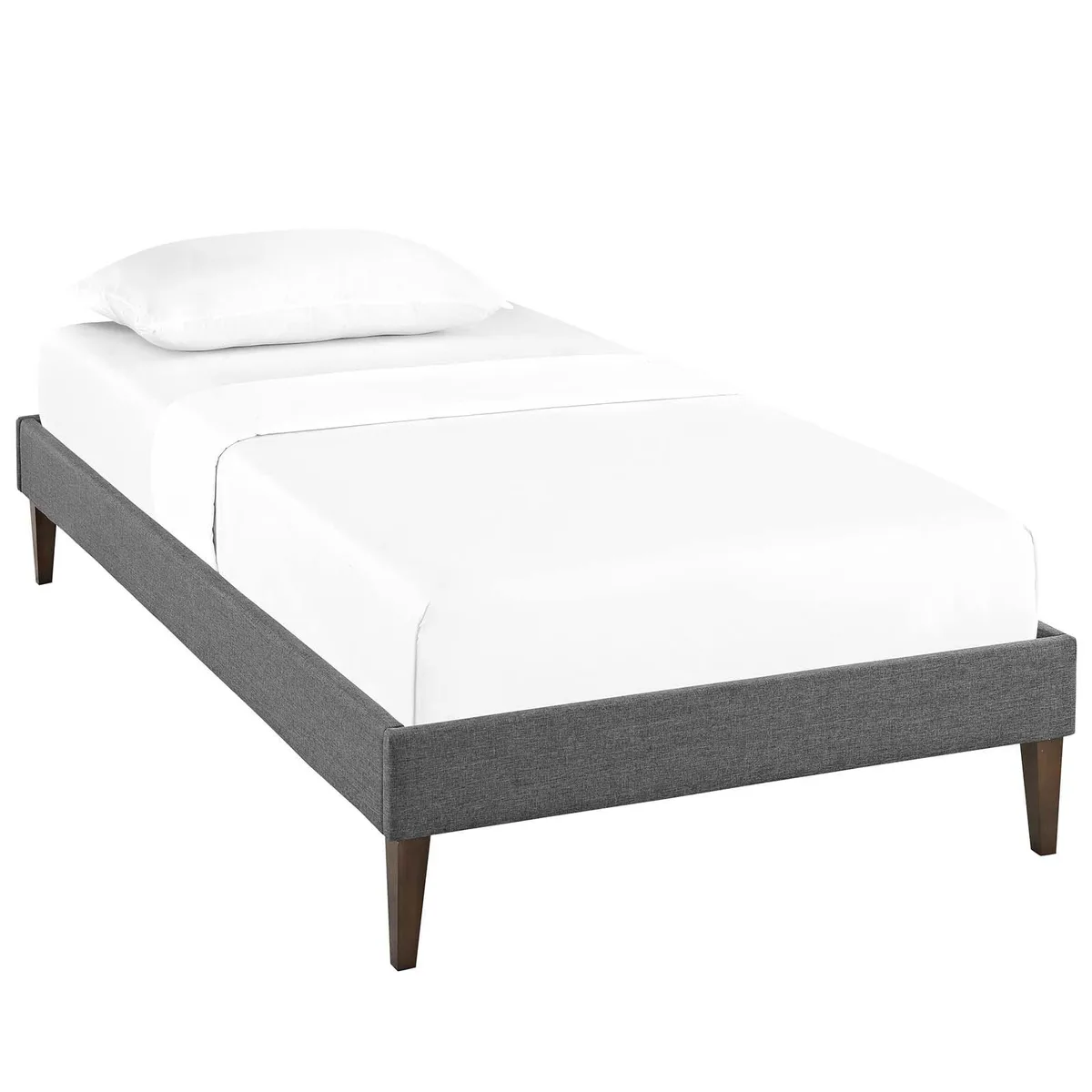 Modway Furniture Modway Furniture Tessie Twin Fabric Bed Frame Gray 80.5"L 42.5"W — product photo