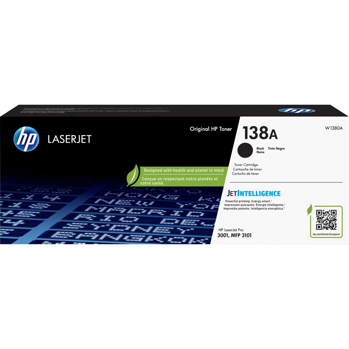 HP HP W1380A 138A Black Toner Cartridge 1500 Pages — product photo