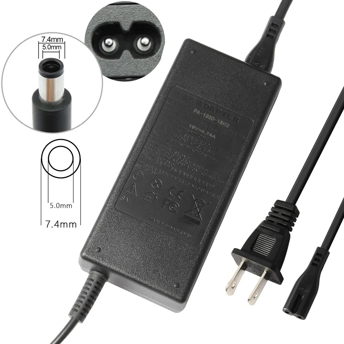 RAYBESTOS UNBRANDED RAYBESTOS UNBRANDED 90W AC Adapter 19V 4.74A HP EliteDesk 705 800 G1 G2 G3 — product photo