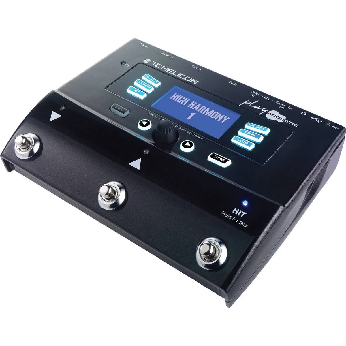 TC TC Helicon Play Acoustic 3-Button Vocal &amp; Guitar Effects Stompbox — product photo