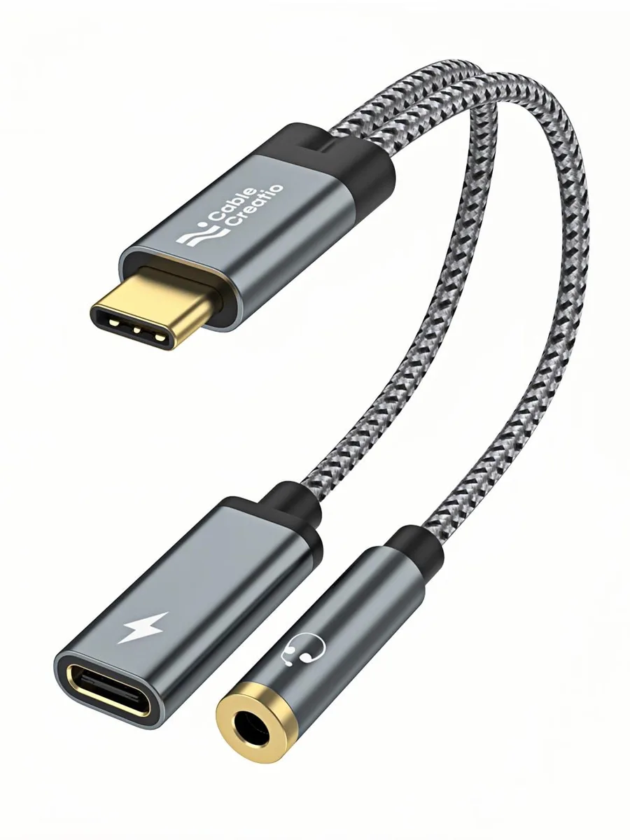 SOEWIOU SOEWIOU CD0857 USB-C to 3.5mm Audio Adapter PD 100W — product photo