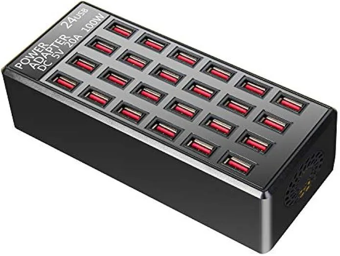 TAURKENAM TAURKENAM 100W 24-Port USB Charging Station — product photo