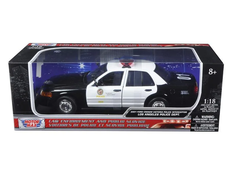 MOTORMAX MOTORMAX 2001 Ford Crown Victoria LAPD 1/18 Diecast Car Model — product photo