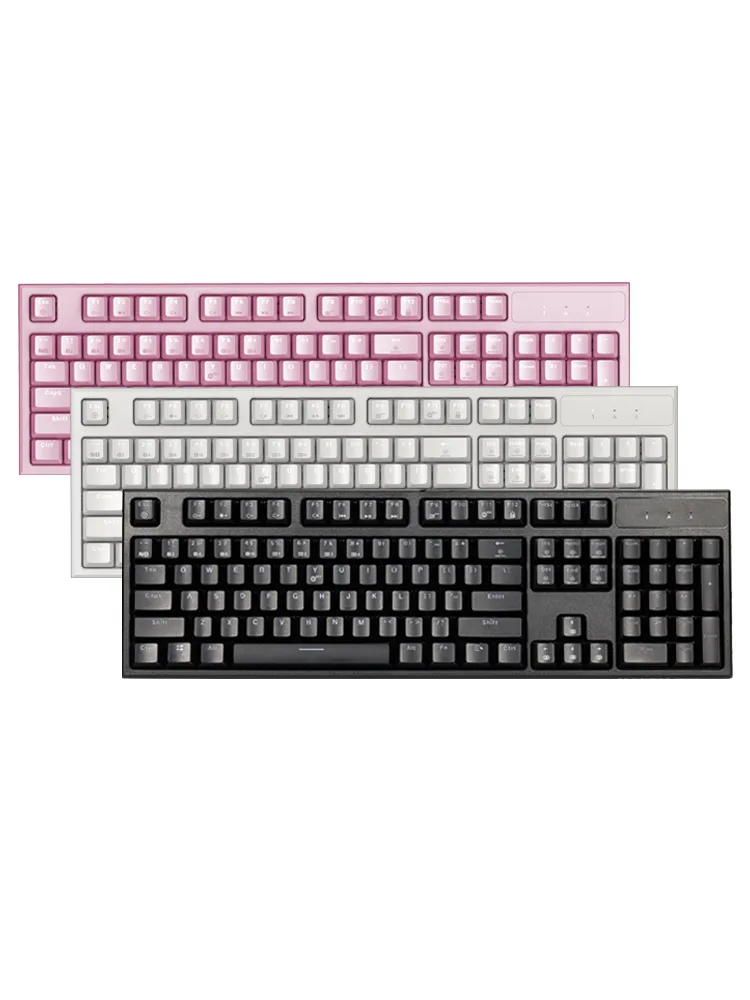 Corn Electronics Corn Electronics GK511 Mechanical Gaming Keyboard White Blue Switches PBT Keycaps 104 Keys — product photo