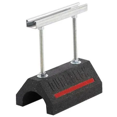 Dura-Blok rubber pipe support block 9.35 in long 12 in tall adjustable height 5.5 to 12 in 200 lb capacity