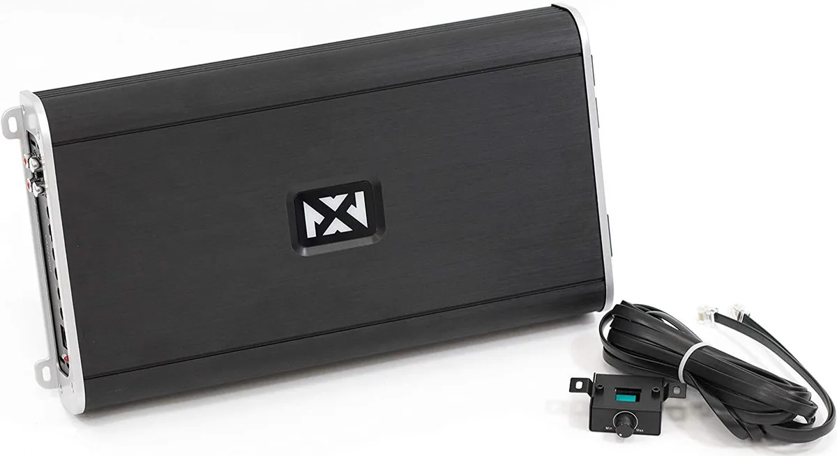 NVX NVX VAD27001 2700W RMS Class D Monoblock Car Amplifier with Bass Remote Marine Certified — product photo