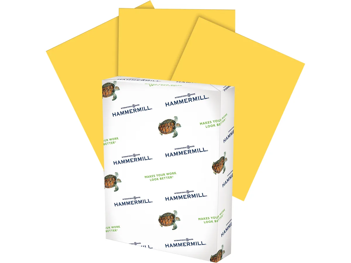 Hammermill Hammermill 103168 Goldenrod Colored Paper 20lb 500 Sheets — product photo