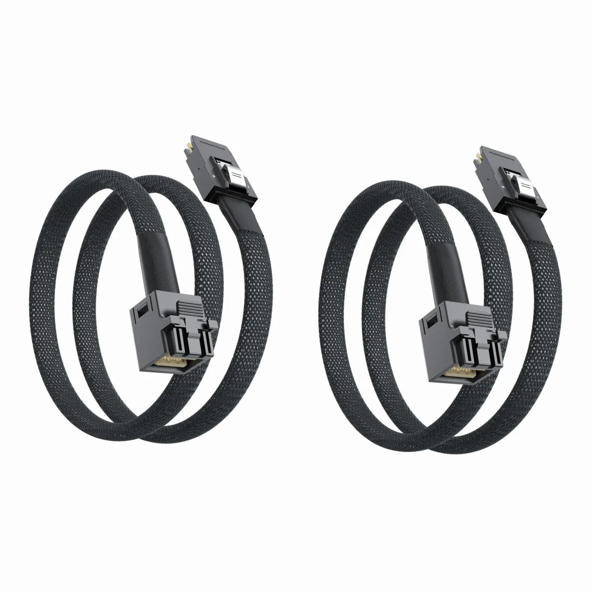 Vszerda Vszerda SFF-8643 to SFF-8087 Mini SAS HD cable with sideband, .5 m, 2 pack — product photo
