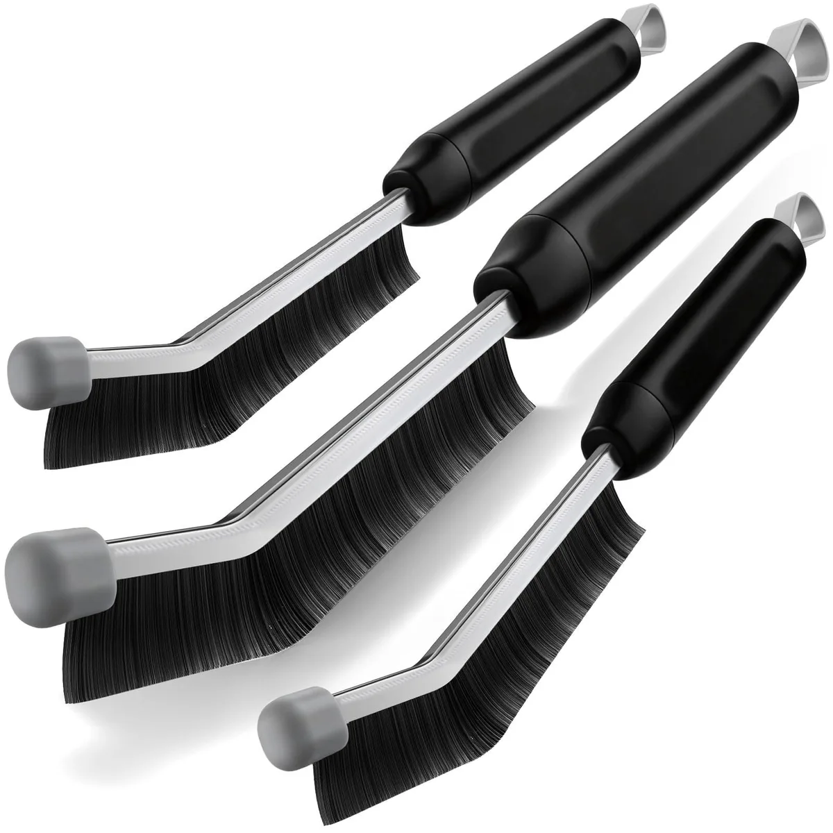 Crevice Cleaning Brush 3 Pack, Stainless Steel Bristle Support Rod — product photo