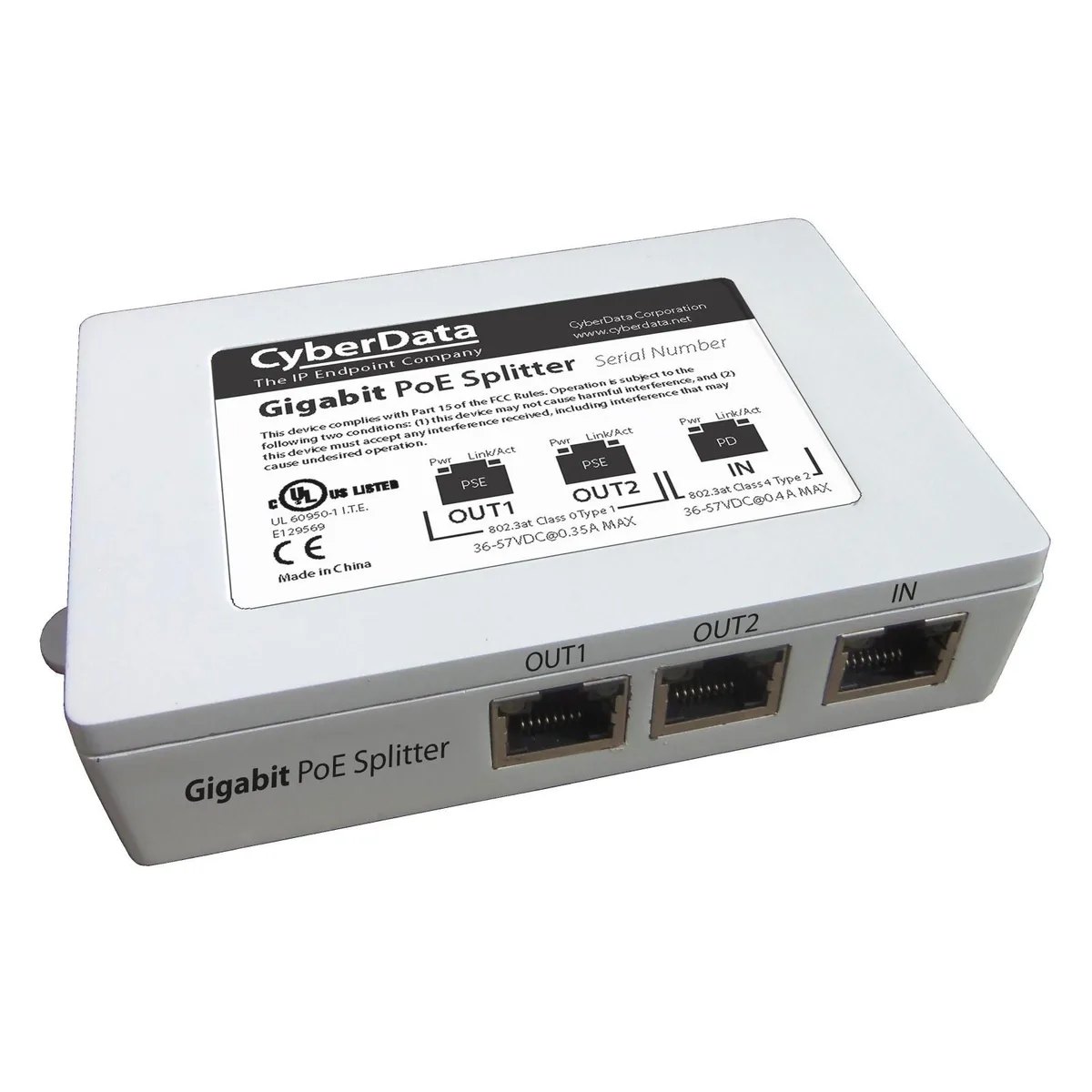 Monoprice Inc. Monoprice Inc. 011187 2-Port PoE Gigabit network switch — product photo