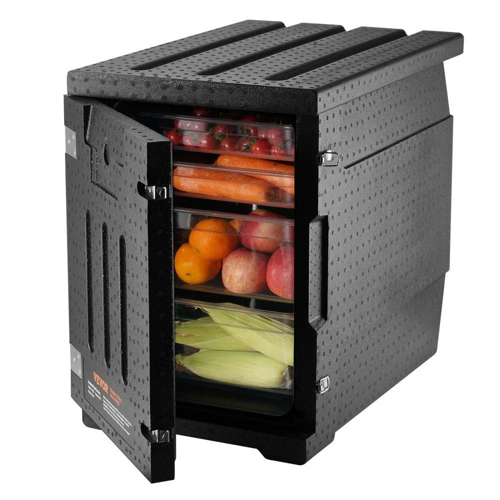 VEVOR VEVOR Insulated Food Pan Carrier 82 Qt 90 L Black Front Loading — product photo