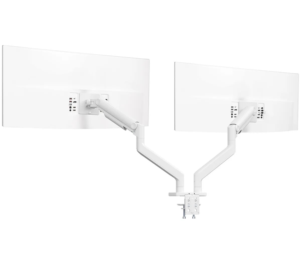 VIVO VIVO White Dual Ultra Wide Monitor Mount 45 in 44 lbs 11 in height adjust — product photo
