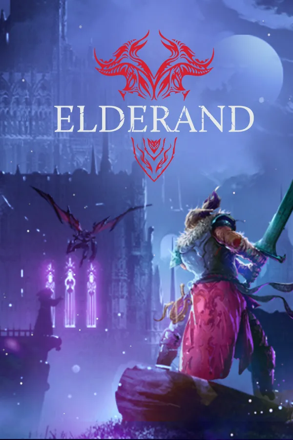 Steam download code card for Elderand action platformer