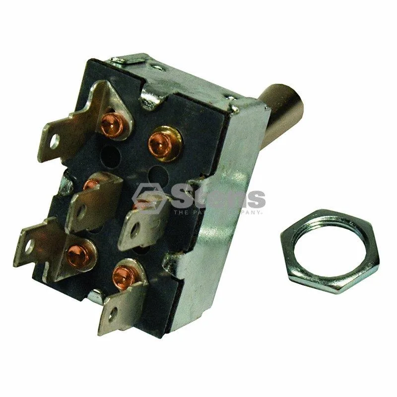 Stens 430-508 PTO switch with five terminals and mounting hardware