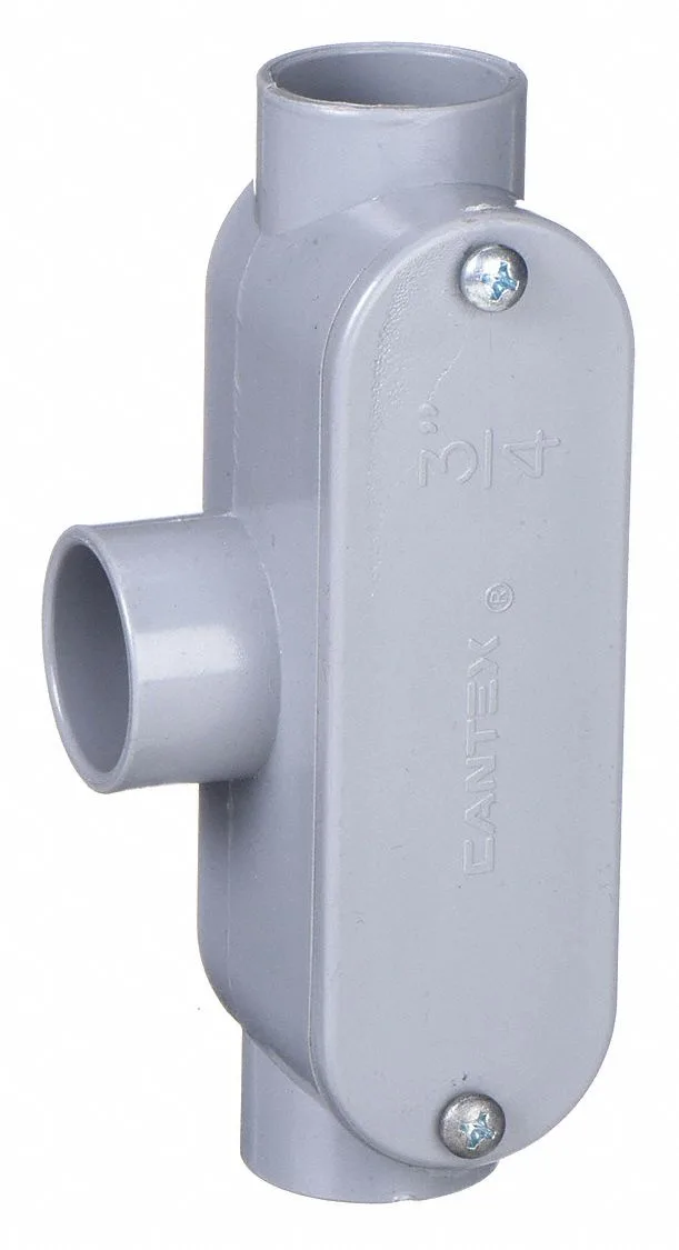 Cantex Cantex 5133565 PVC T conduit outlet body 1 in 11.8 cu in — product photo