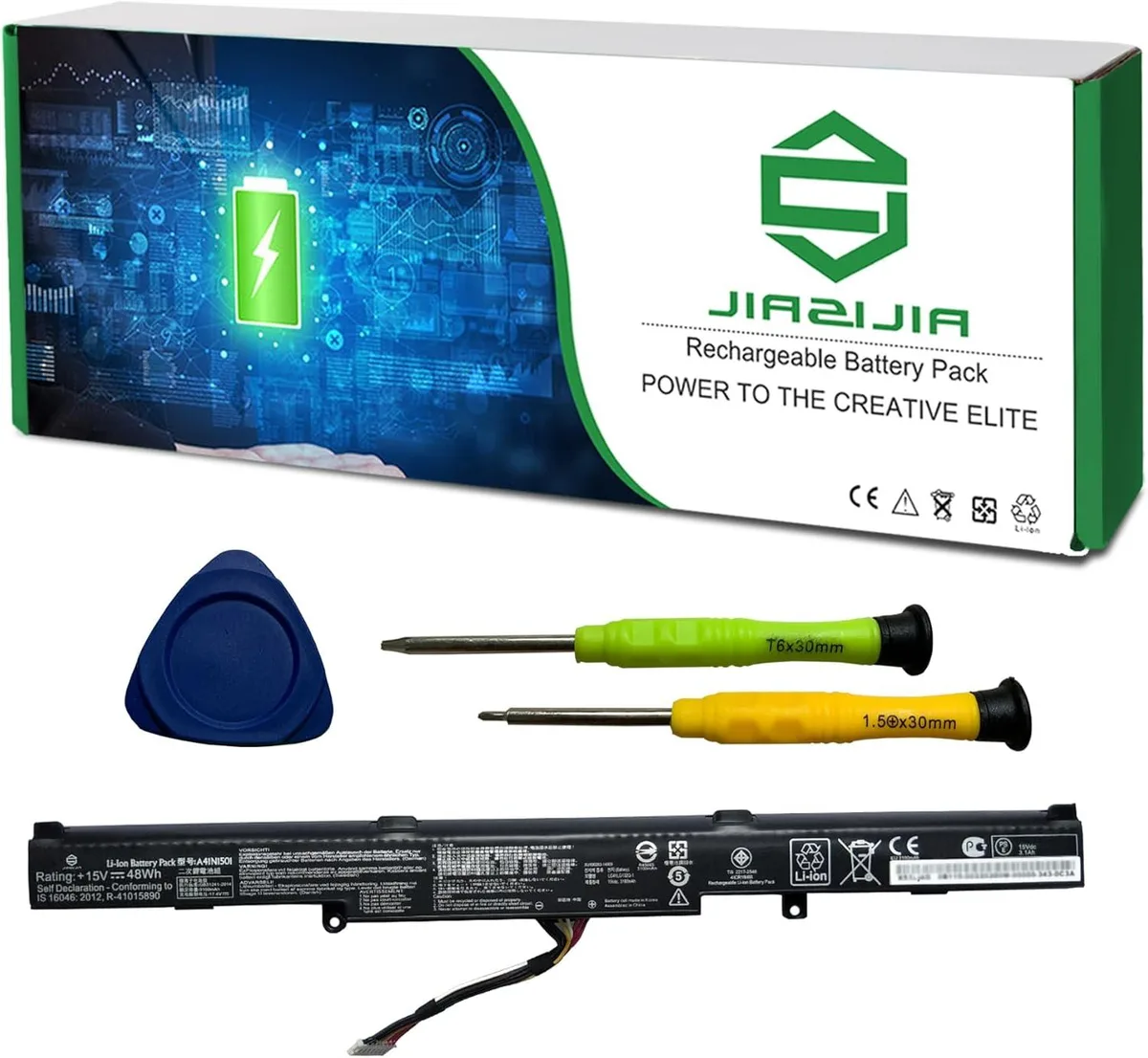 PISKEKAT PISKEKAT A41N1501 laptop battery 15V 48Wh 3100mAh — product photo