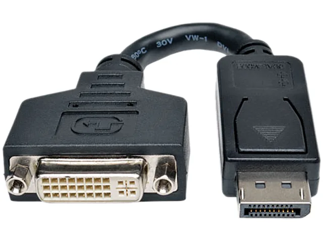Tripp Lite Tripp Lite P134-000 DisplayPort to DVI-I adapter, 6 in — product photo