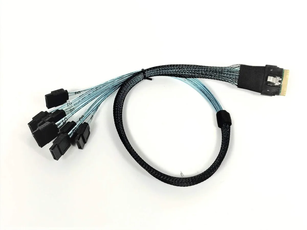 Vszerda Vszerda SlimSAS 8i SFF-8654 to 8X SATA cable 50CM — product photo