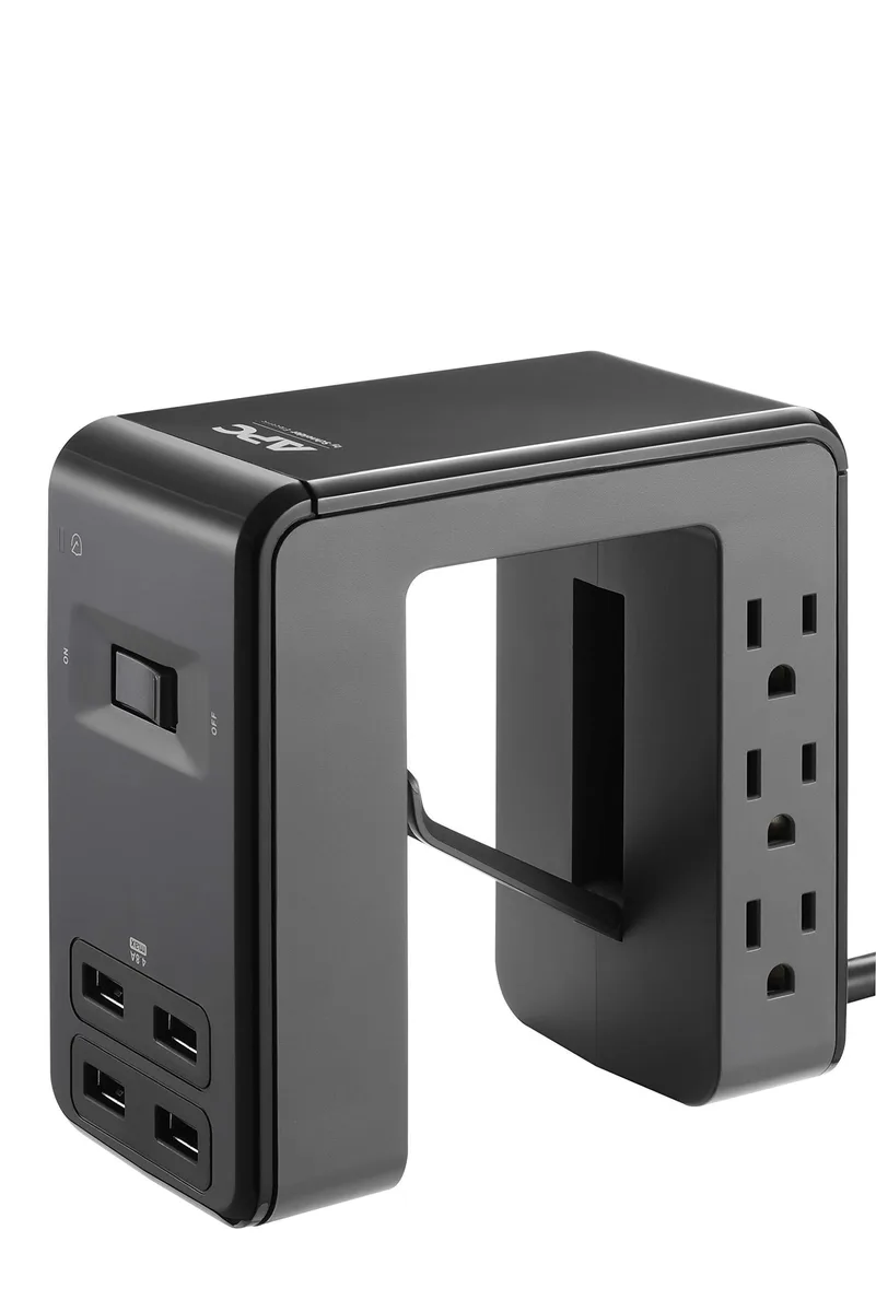 APC APC PE6U4 Surge Protector 6 Outlets 1080 Joule 4 USB Ports 4.8A — product photo