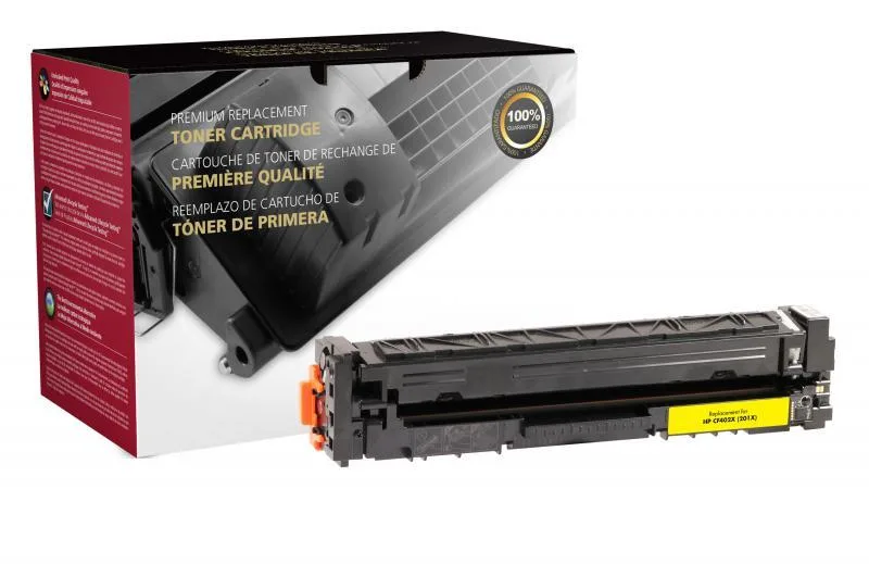 Clover Imaging Group Clover Imaging Group CIG200921P HP CF402X 201X High Yield Yellow Toner Cartridge — product photo
