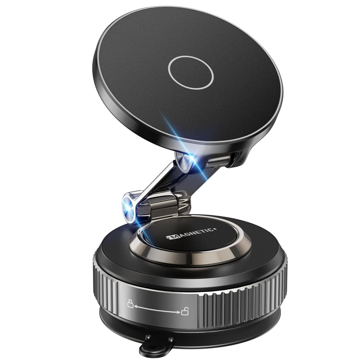  YLBV 360 MagSafe phone mount 360° rotation 24 N55 magnets 2800gf 96 lbs vacuum suction — product photo