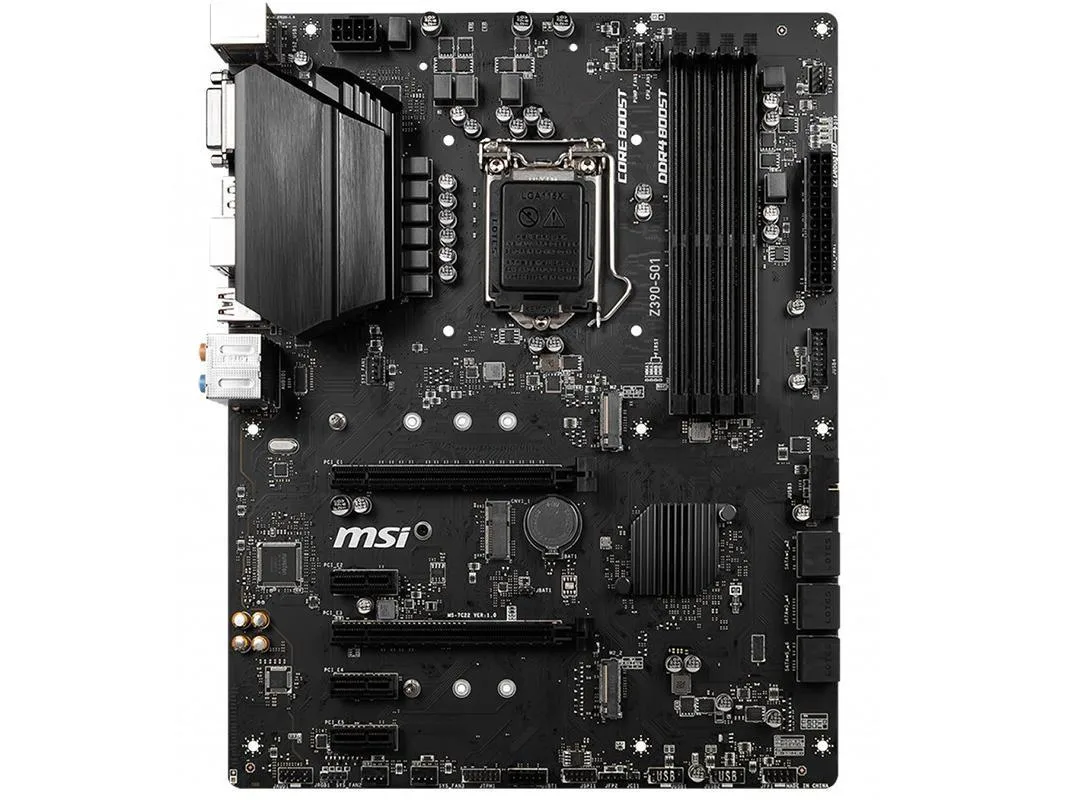 MSI MSI Z390-S01 Intel Z390 LGA 1151 DDR4 128GB Micro ATX Motherboard — product photo