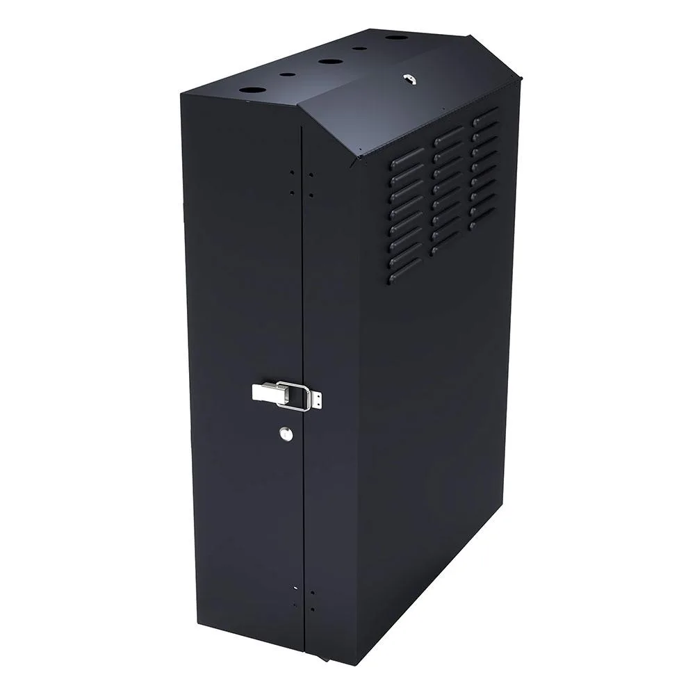 NavePoint NavePoint 6U Vertical Wall Mount Server Rack 24.6in to 27.5in Depth Black RAL9005 — product photo