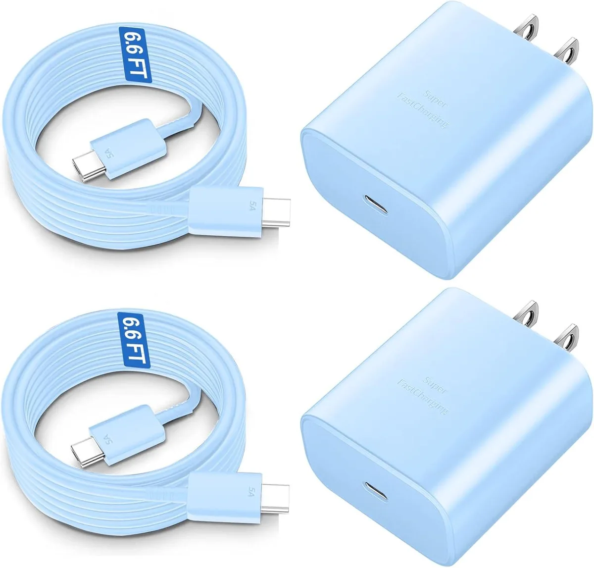 Choseal Choseal 45W USB-C Wall Charger with 6.6FT Cable — Blue — product photo
