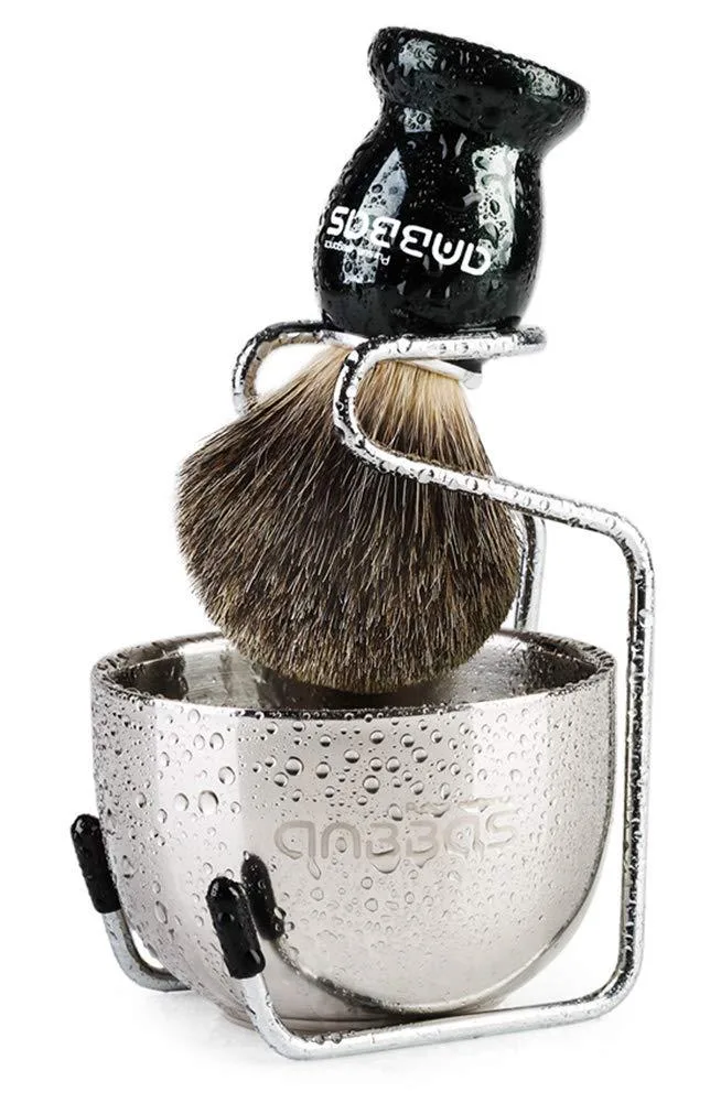 TAURKENAM TAURKENAM Pure Badger Shaving Brush Set with Stand and Bowl 3.2 — product photo