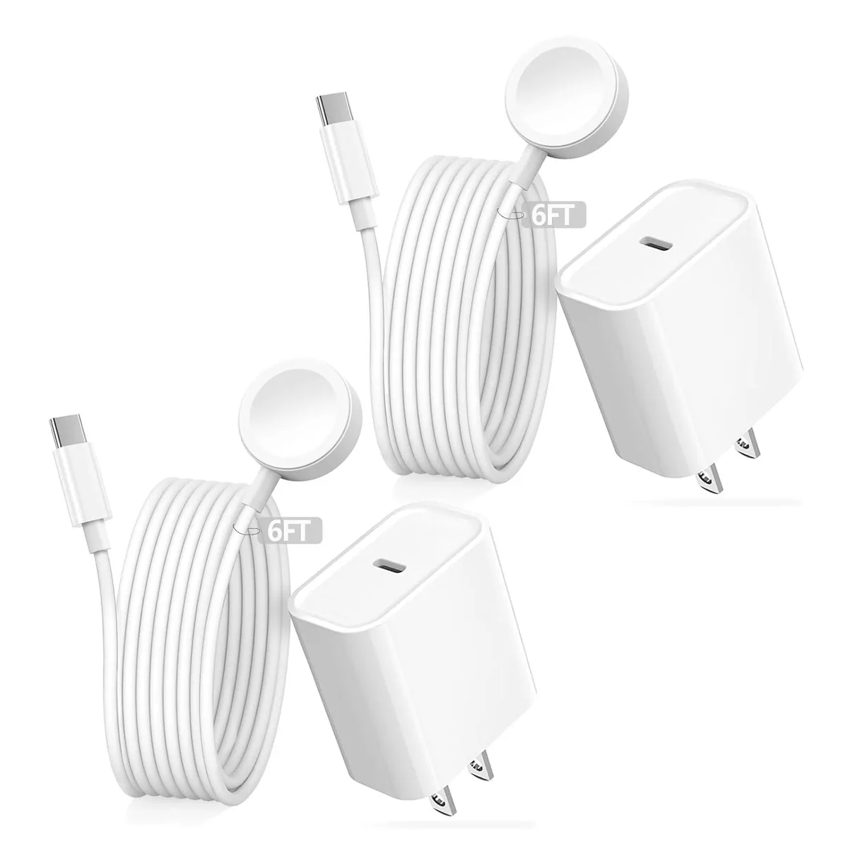 FLEANE FLEANE USB C Watch Wireless Charger 20W 6.6FT 2Pack — product photo