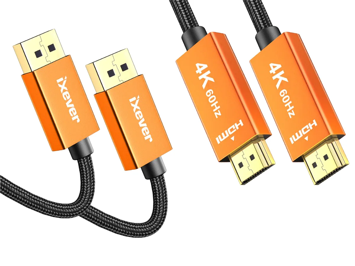iXever iXever 2-Pack DisplayPort to HDMI Cable 6ft 4K@60Hz — product photo