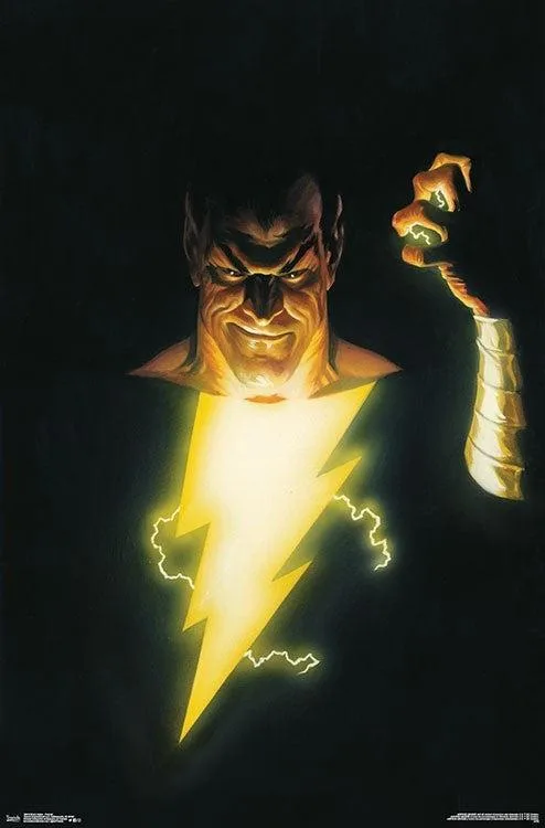 Black Adam portrait poster print, 22 by 34 inches, premium heavy stock paper